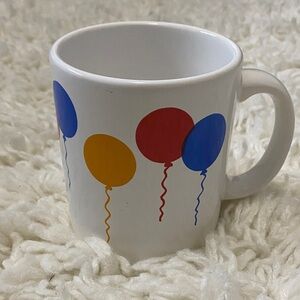 Vintage Waechtersbach Colorful Birthday balloon mug, coffee, latte, tea